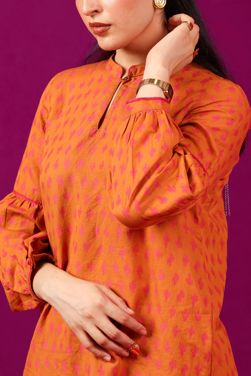 Contemporary Floral Ikat 2 Piece - Image 4
