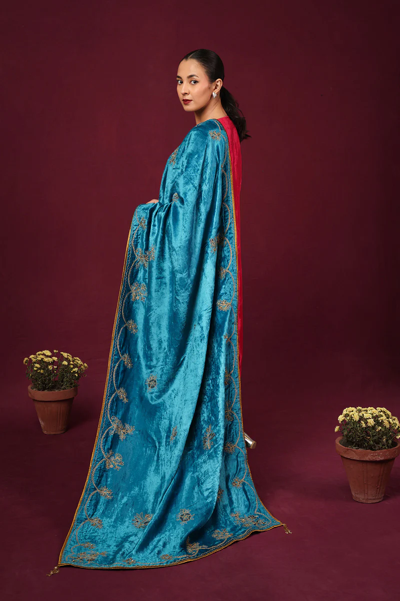 Firoza Valvet Shawl - Image 2