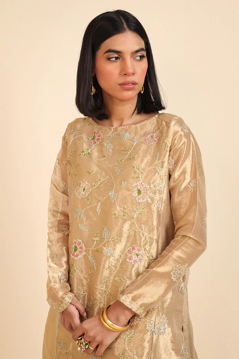 Sunehri Chadder Drape Suit - Image 2