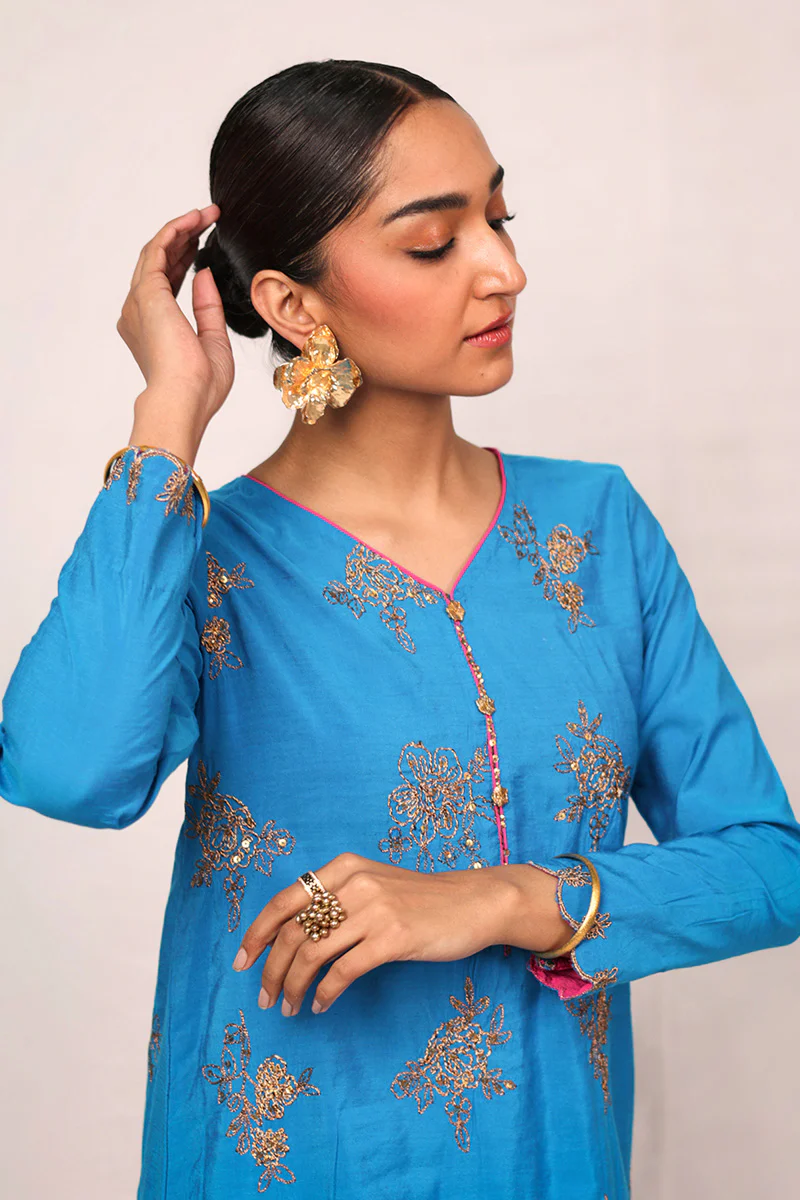 Nawabi Gota Opal Suit - Image 3