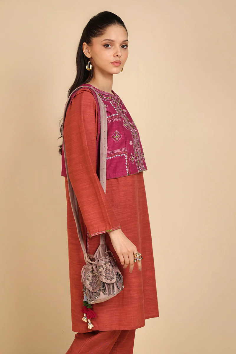 Balochi Begum Beaded Pouch - Image 2