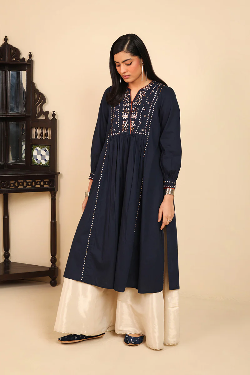 Mid-Night Folk Kurti - Image 4