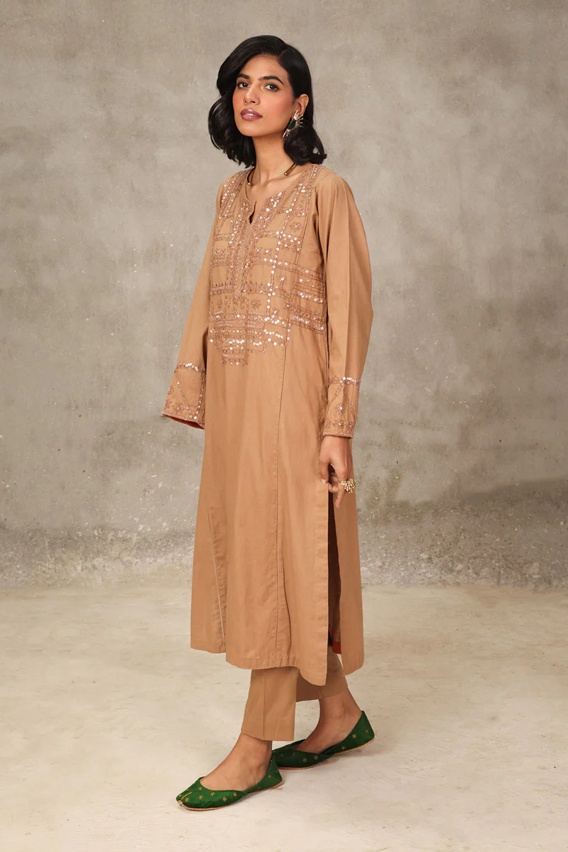 Panelled Night Folks Kurta 2 Piece - Image 8