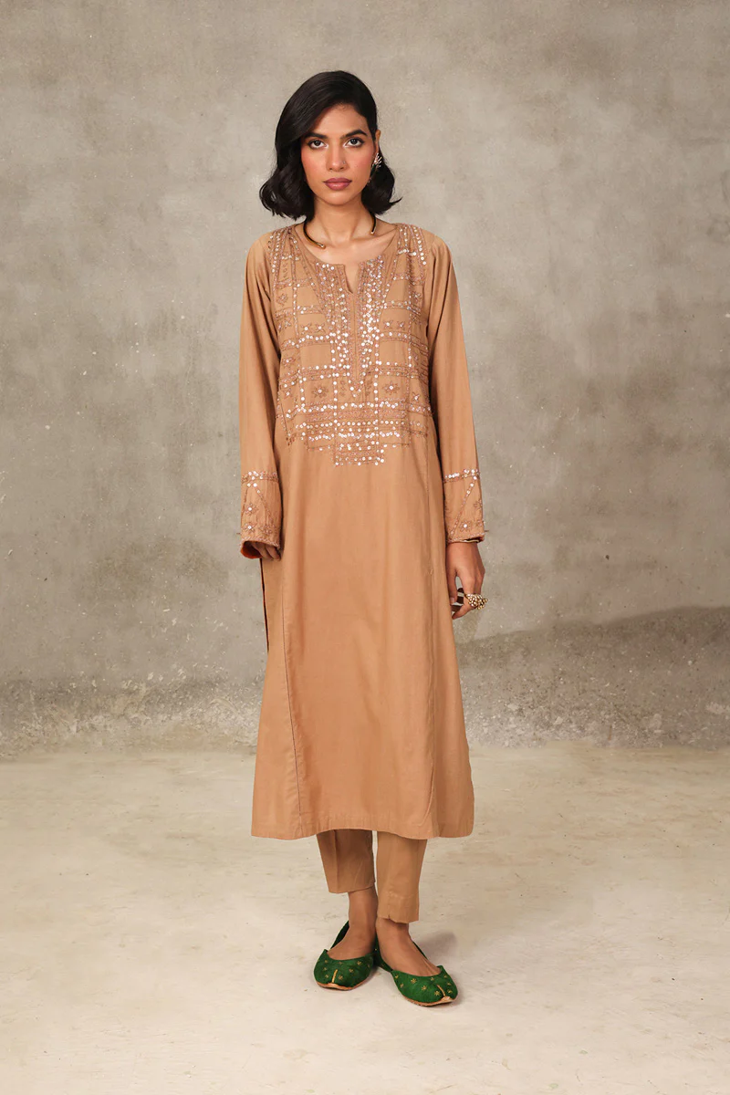 Panelled Night Folks Kurta 2 Piece - Image 9