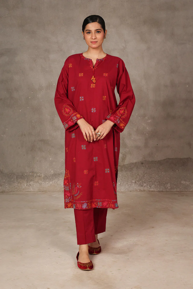 Embroidered Taraz 2 Piece Set - Image 5