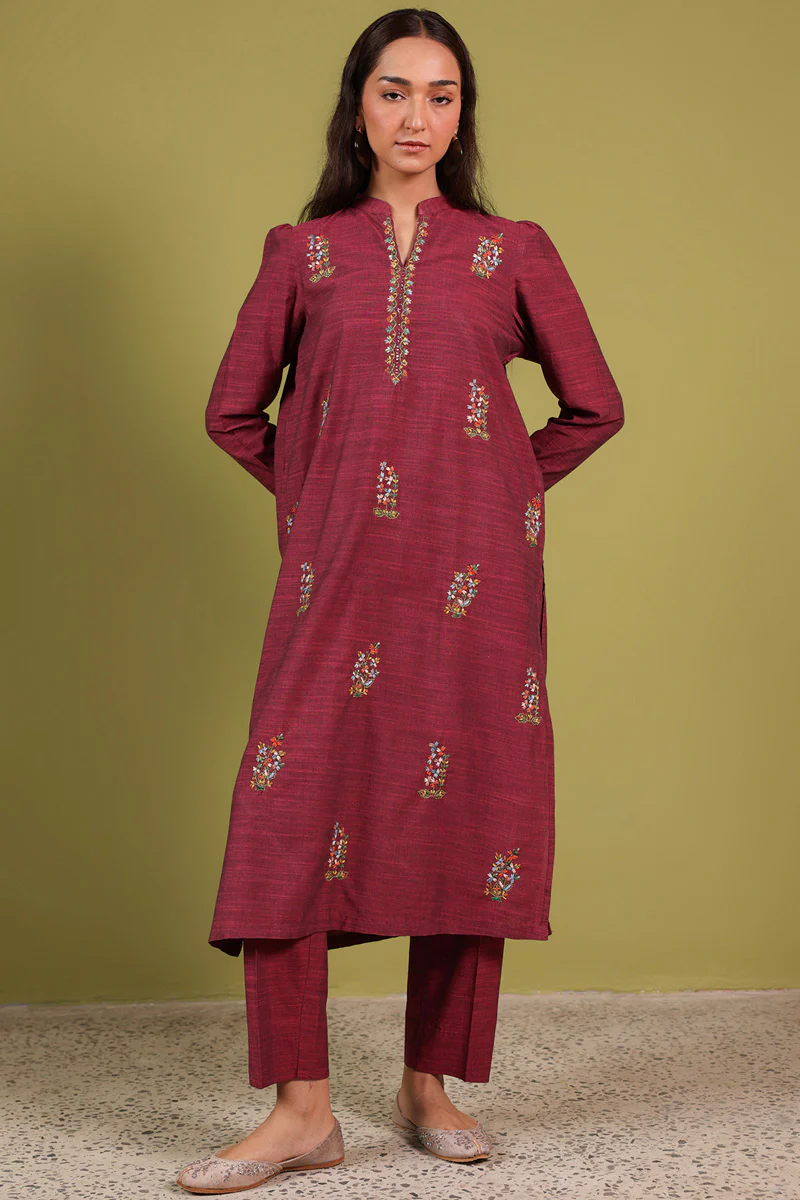 Hand-Embroidered Duo-Set