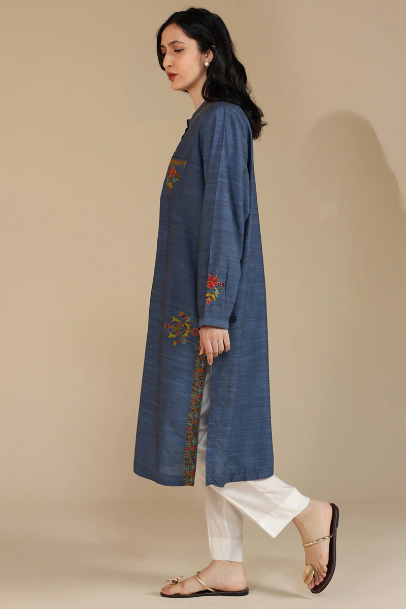 Hand-Embroidered Jamil Shirt - Image 8