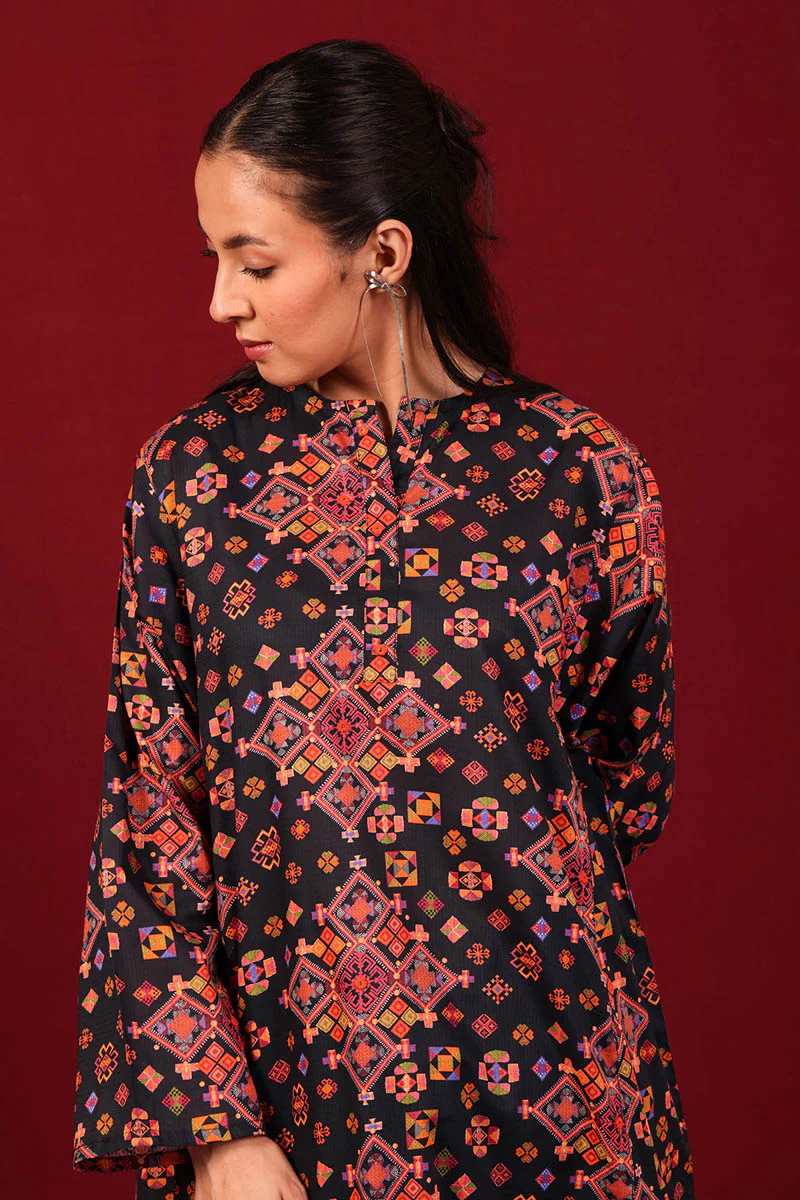 Jigsaw Printed Kurta - Image 2