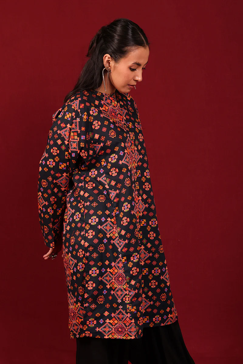 Jigsaw Printed Kurta - Image 4