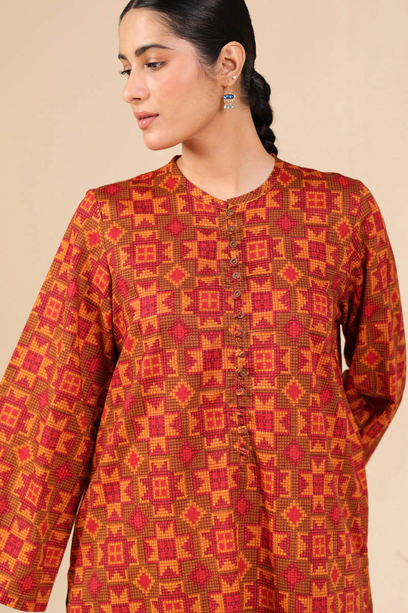 Printed Woven Stories Duo-Set - Image 2