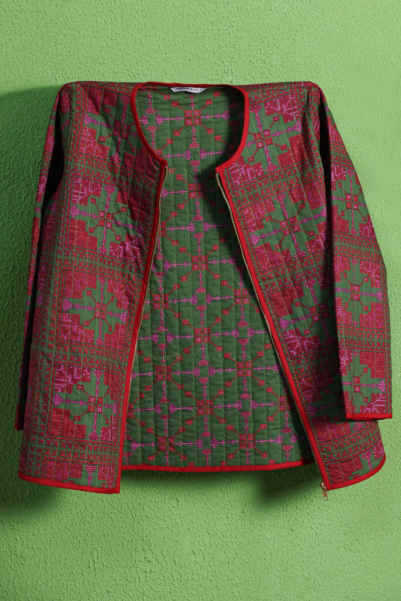 Patterned Poem Quilted Jacket - Image 5