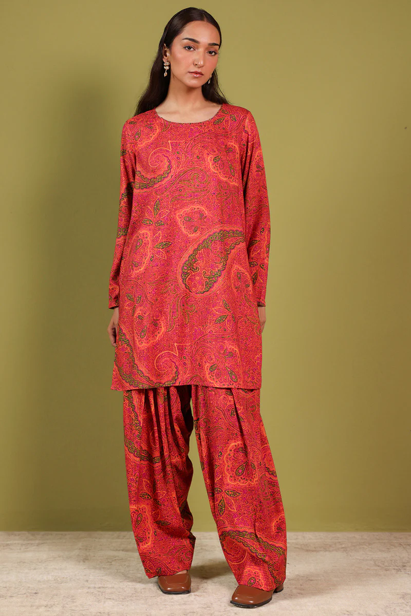 Jacquard Paisley Farshi Set - Image 7