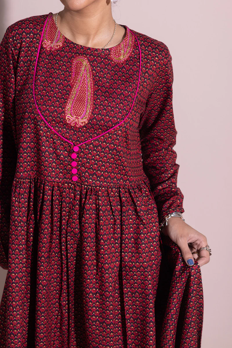 Thai Paisley Poise Dress - Image 8
