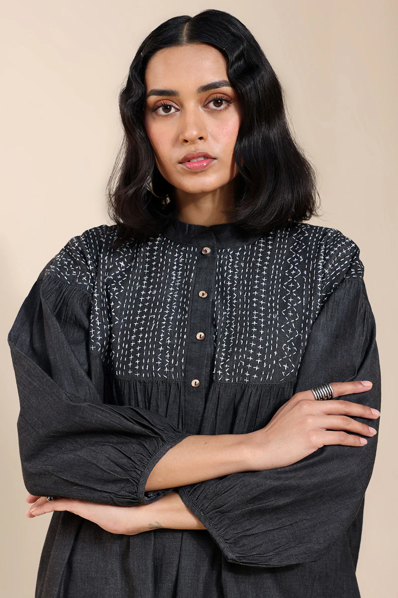 Sashiko Denim Co-Ord Set - Image 11
