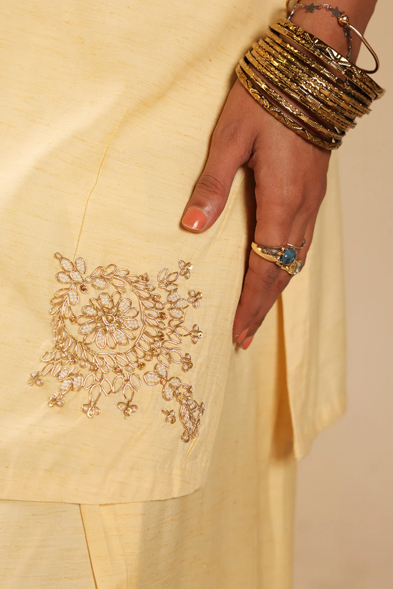 Gilded Polki Embroidered Set - Image 5