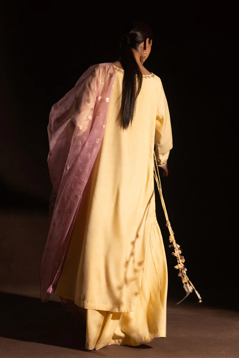 Embroidered Polki Flared Set - Image 6