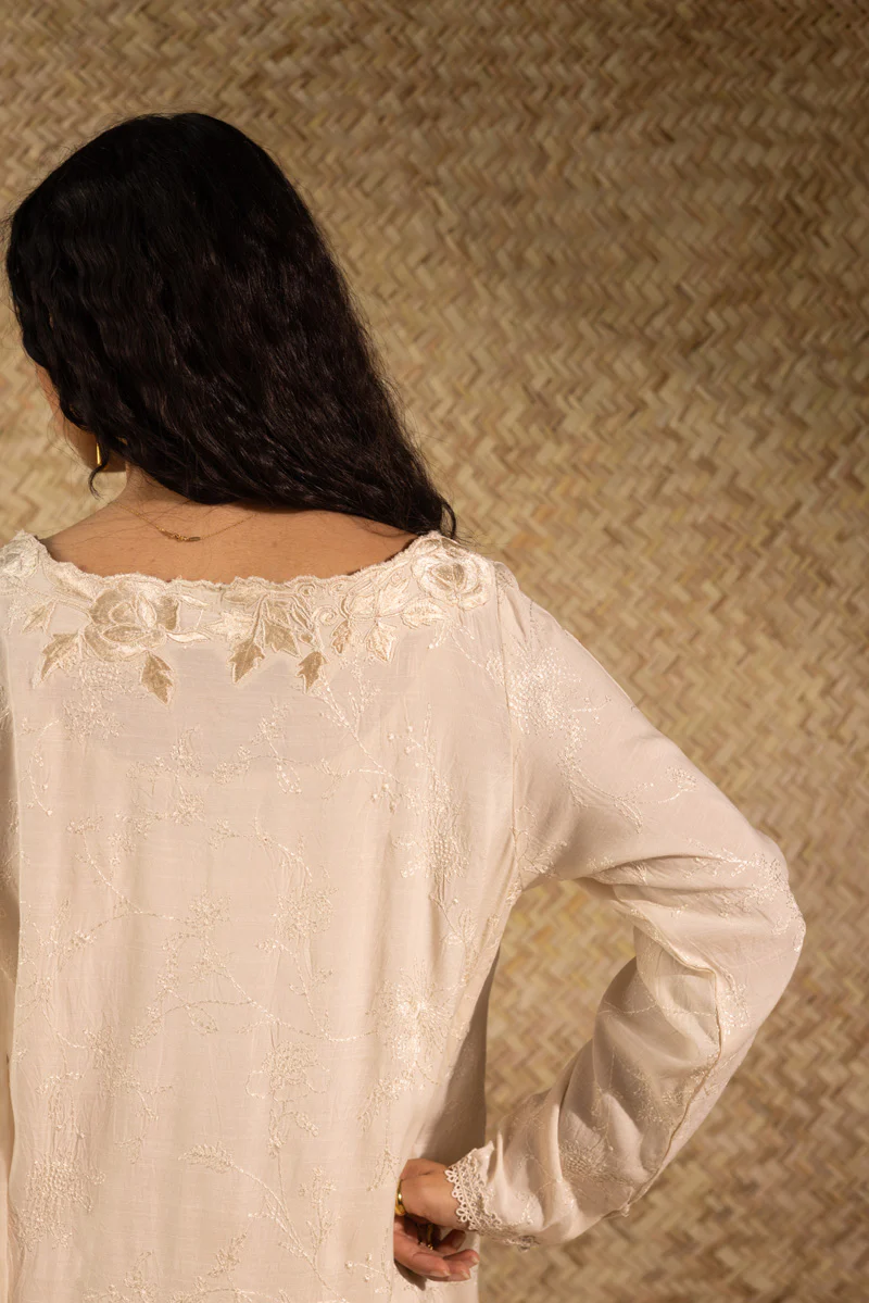 Pure Blossom Embroidered Suit - Image 5
