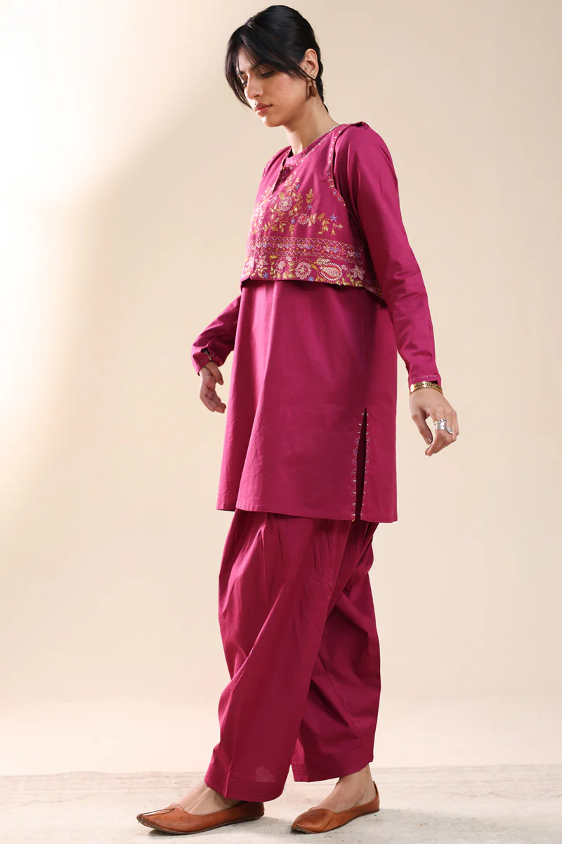 Hand-Embroidered 3-Piece Koti Set - Image 5